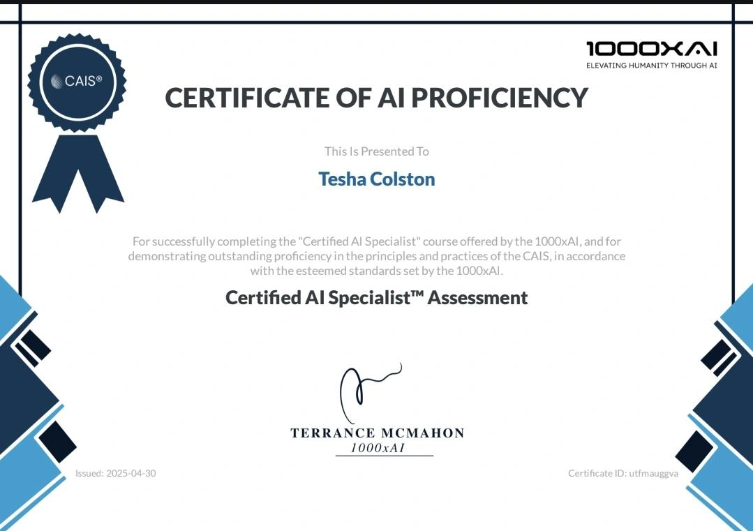 Certified AI Specialist™ credential
