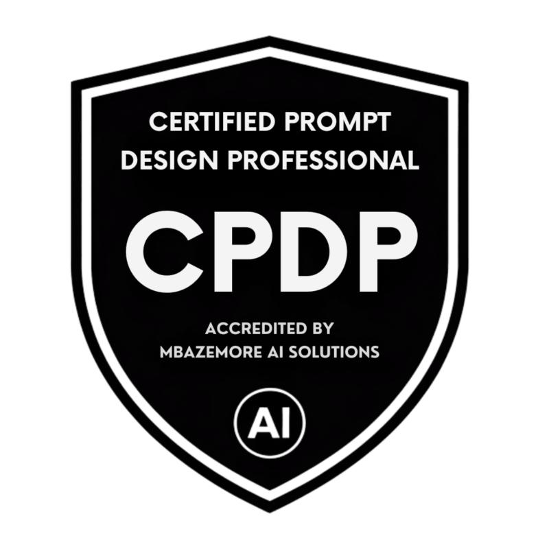 Certified Prompt Design Professional credential