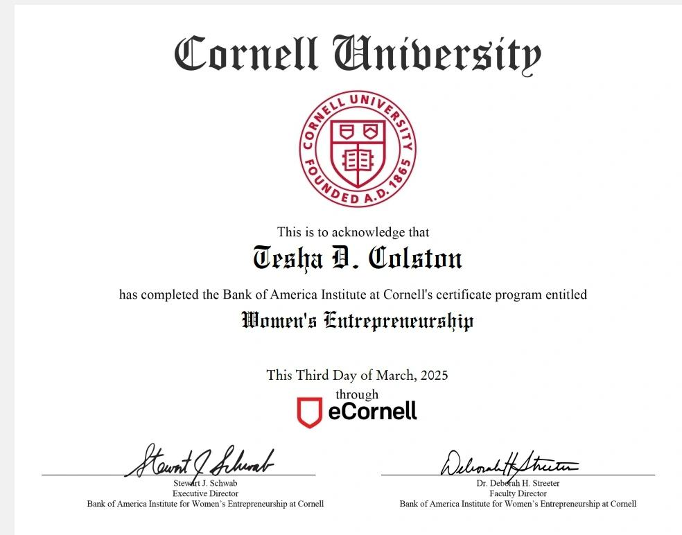 Women’s Entrepreneurship credential