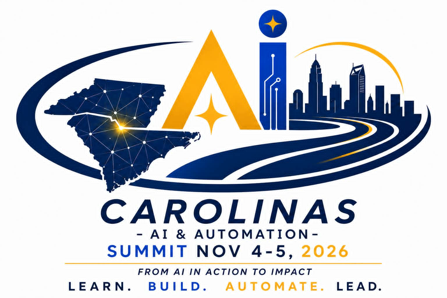 Carolinas AI and Automation Summit November 4 through 5, 2026 event graphic